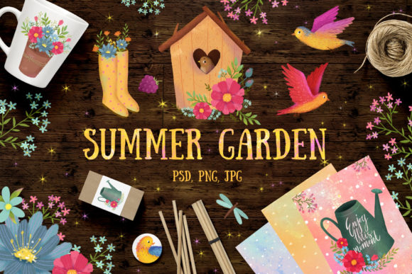 Download Summer Garden Clipart. Patterns - Clipart Collection